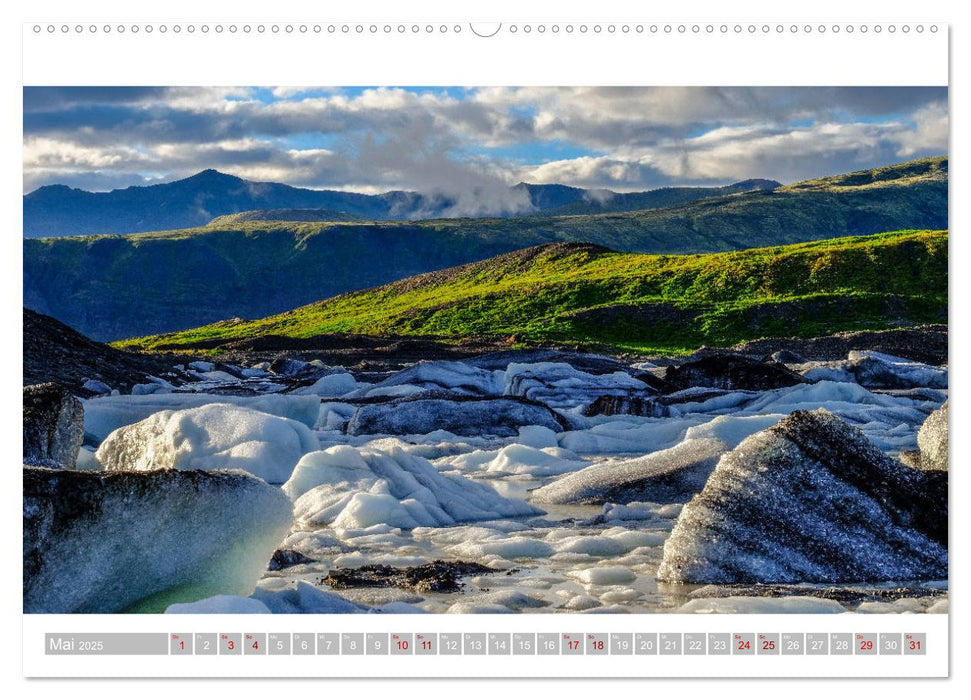 Island - Faszination Eis. Vatnajökull Gletscher (CALVENDO Wandkalender 2025)