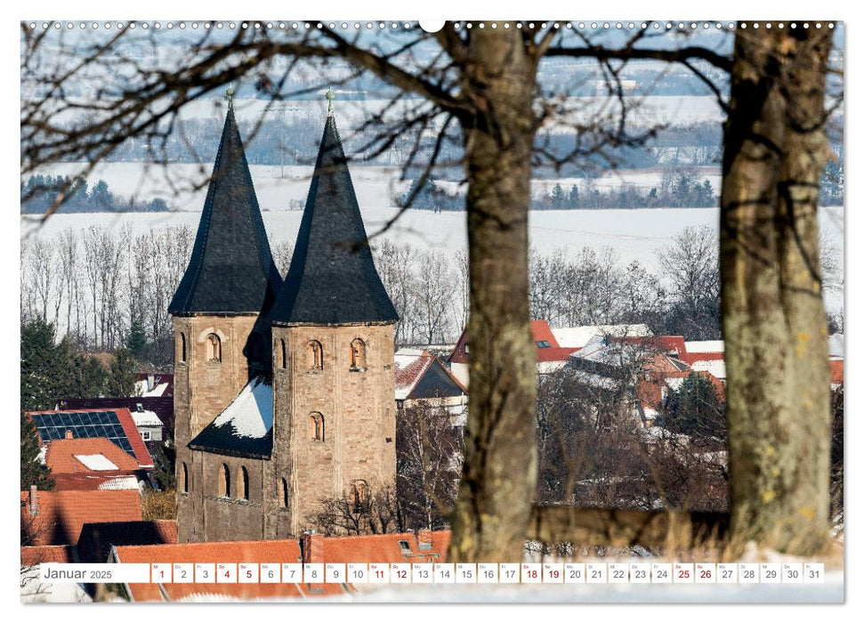 Romanik in Sachsen-Anhalt (CALVENDO Wandkalender 2025)