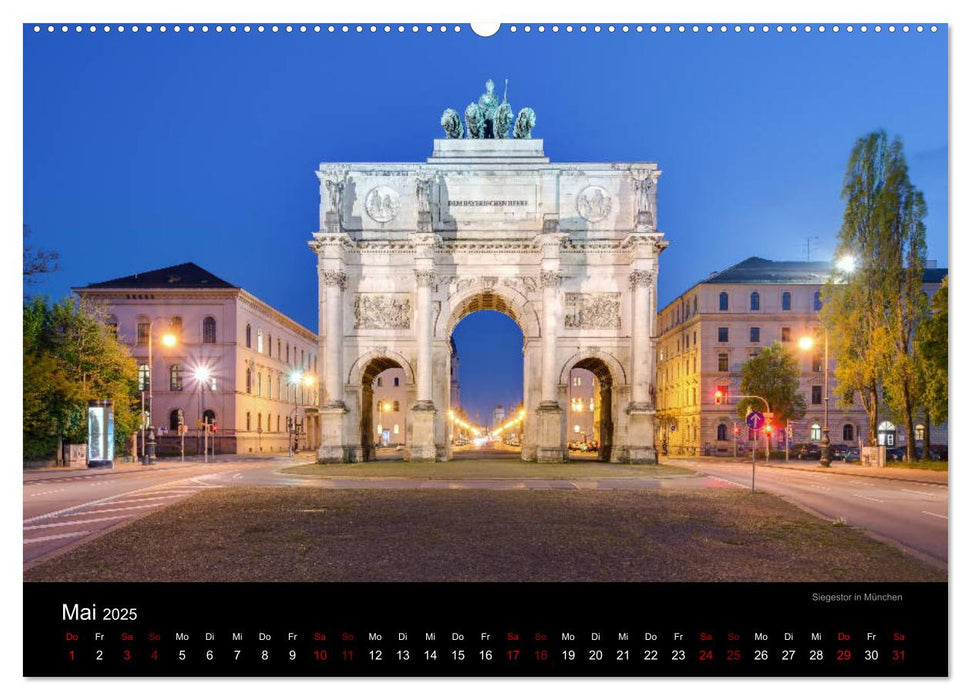 Städte und Sehenswürdigkeiten in Deutschland (CALVENDO Premium Wandkalender 2025)