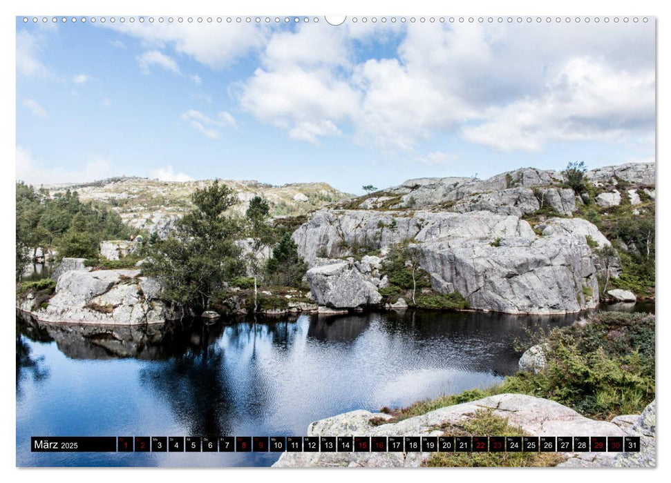 Norwegen - Unterwegs am Lysefjord (CALVENDO Wandkalender 2025)