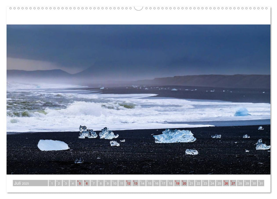 Island - Faszination Eis. Vatnajökull Gletscher (CALVENDO Premium Wandkalender 2025)