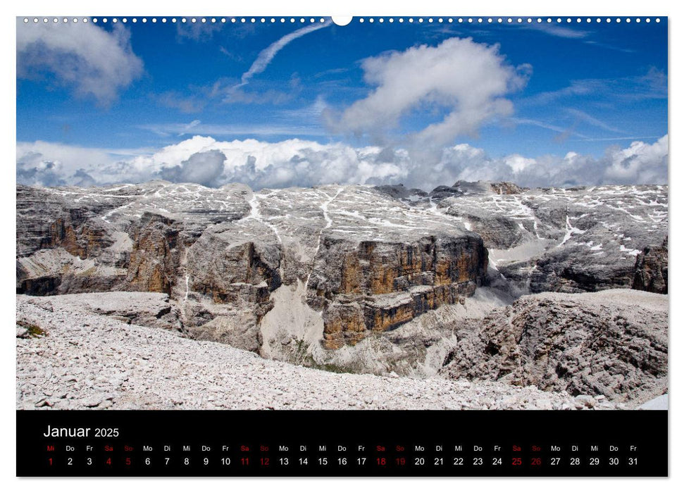 Hoch oben in den DOLOMITEN (CALVENDO Premium Wandkalender 2025)