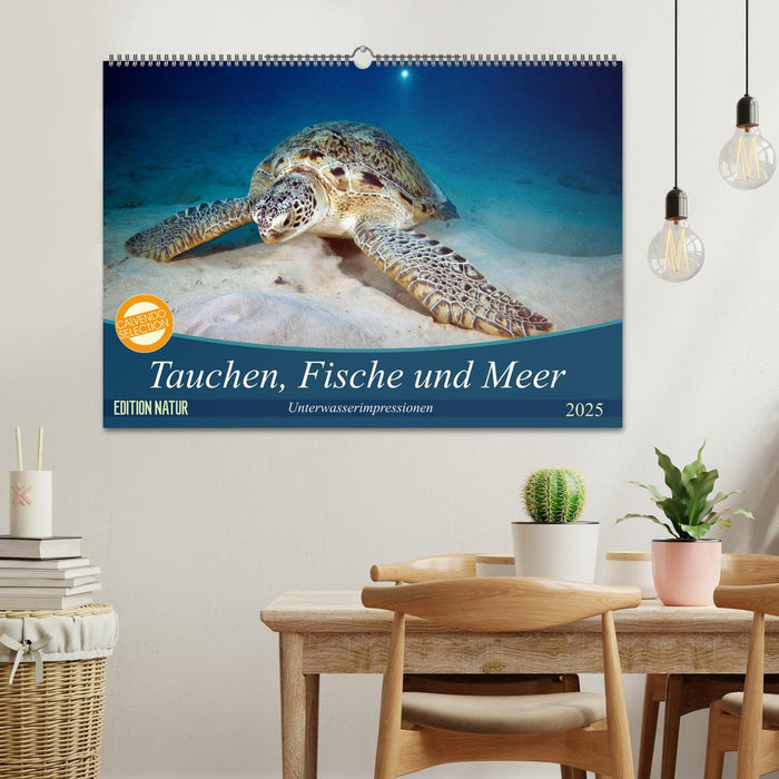 Tauchen, Fische und Meer (CALVENDO Wandkalender 2025)