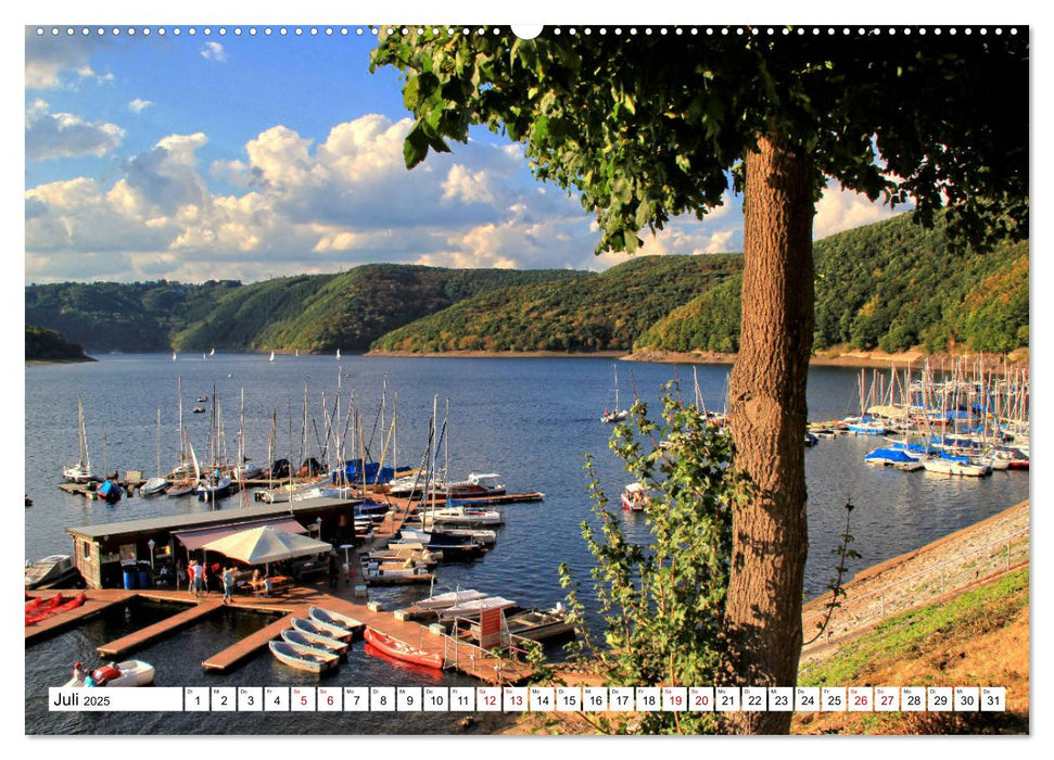 Sehenswertes in der Eifel - Am Rursee unterwegs (CALVENDO Premium Wandkalender 2025)