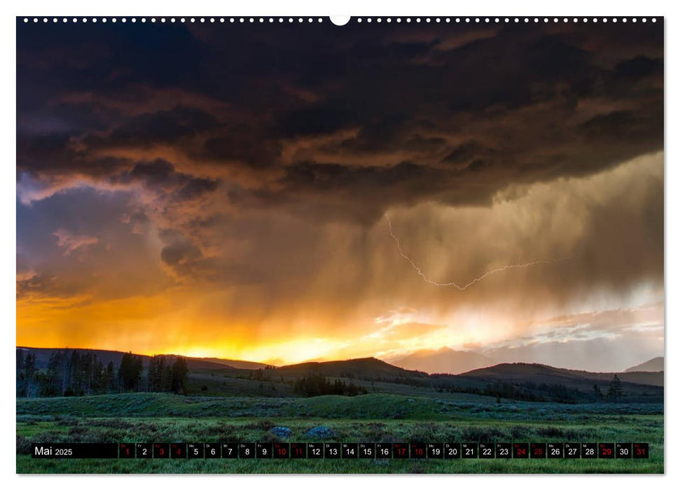 Yellowstone Nationalpark. Tanz auf dem Vulkan (CALVENDO Premium Wandkalender 2025)