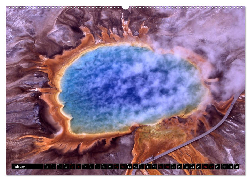 Yellowstone Nationalpark. Tanz auf dem Vulkan (CALVENDO Premium Wandkalender 2025)