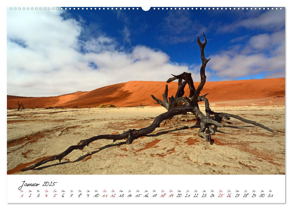 Namibia - gemalt aus Sand und Wind (CALVENDO Wandkalender 2025)