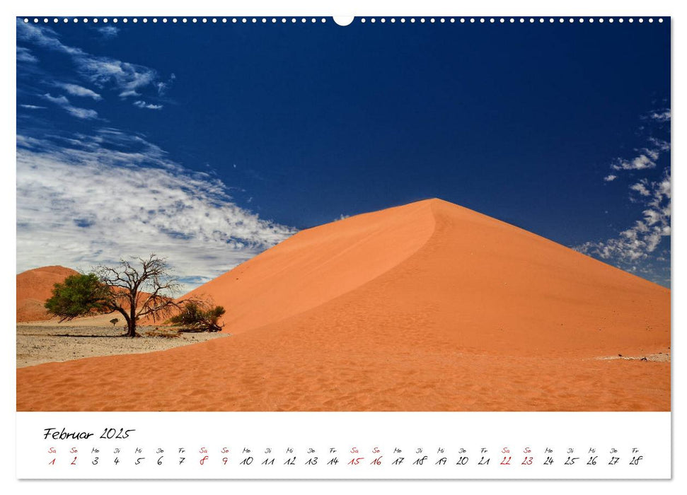 Namibia - gemalt aus Sand und Wind (CALVENDO Wandkalender 2025)