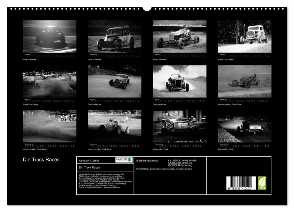 Dirt Track Races (CALVENDO Premium Wandkalender 2025)