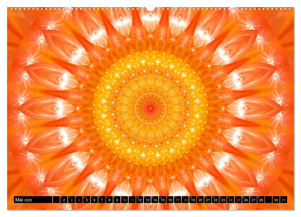 Energie - Mandalas in orange (CALVENDO Premium Wandkalender 2025)