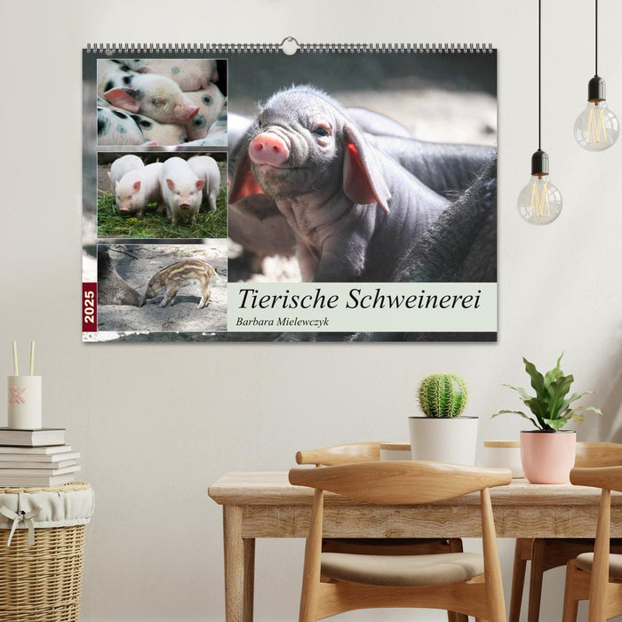 Tierische Schweinerei (CALVENDO Wandkalender 2025)