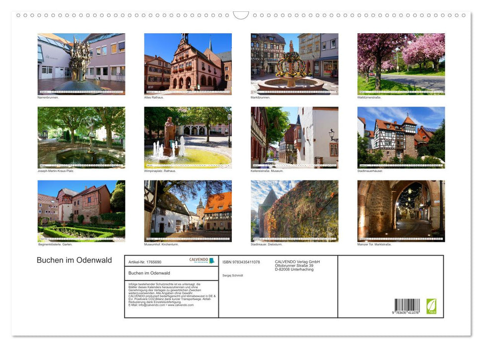 Buchen im Odenwald (CALVENDO Wandkalender 2025)