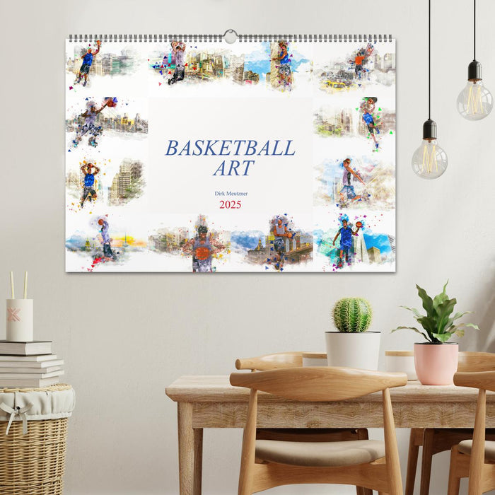 Basketball Art (CALVENDO Wandkalender 2025)