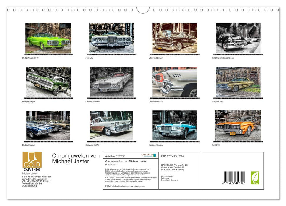 Chromjuwelen von Michael Jaster (CALVENDO Wandkalender 2025)