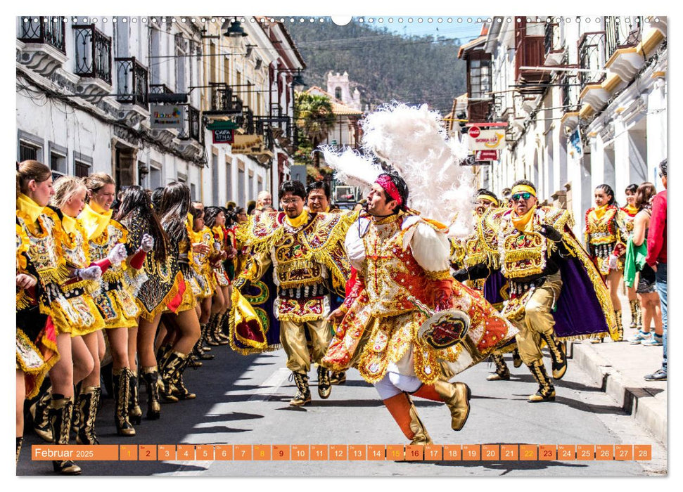 Farbenfrohes Bolivien (CALVENDO Wandkalender 2025)