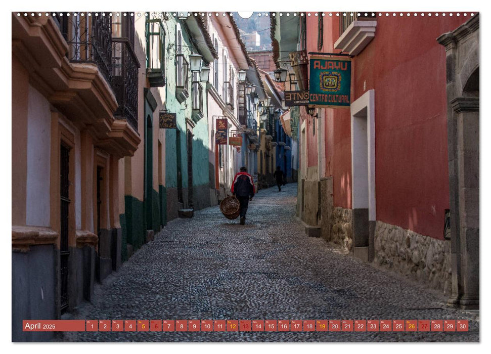 Farbenfrohes Bolivien (CALVENDO Wandkalender 2025)