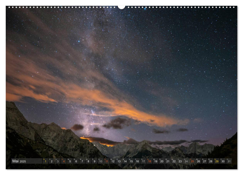 Himmelslichter - Mond und Sterne (CALVENDO Premium Wandkalender 2025)