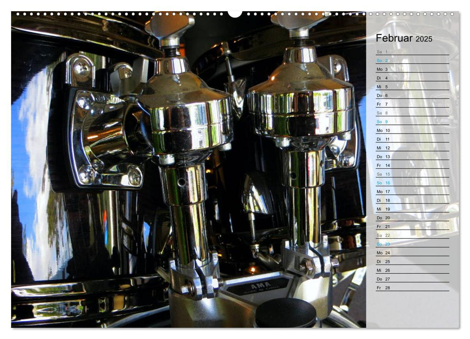 Schlagzeug onstage (CALVENDO Premium Wandkalender 2025)