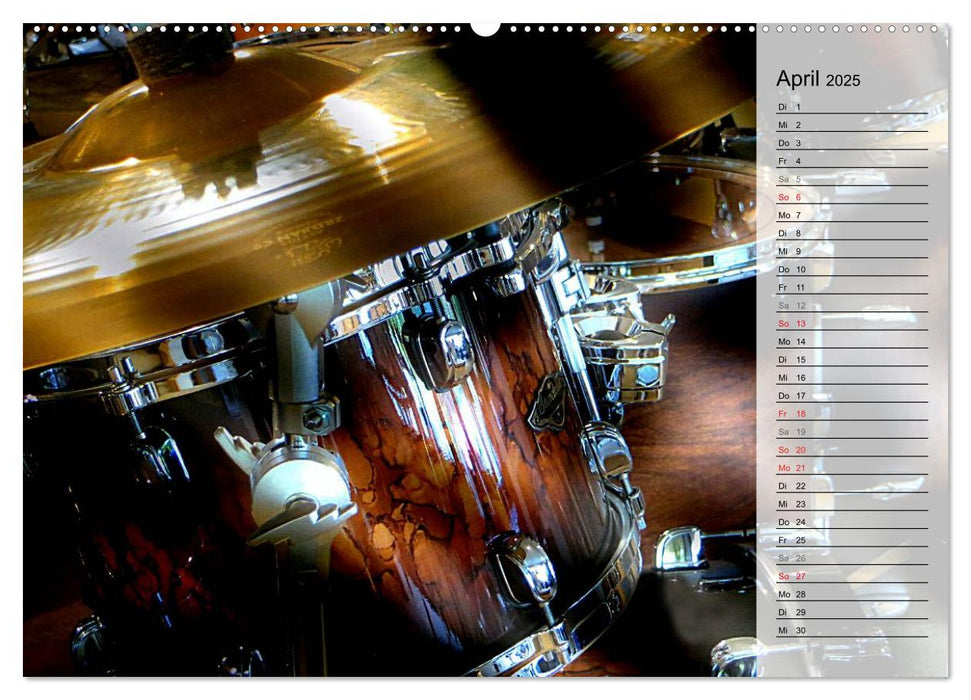 Schlagzeug onstage (CALVENDO Premium Wandkalender 2025)