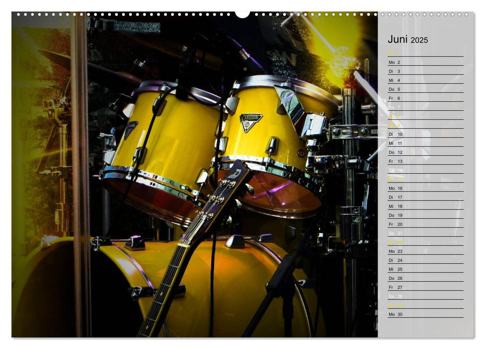 Schlagzeug onstage (CALVENDO Premium Wandkalender 2025)
