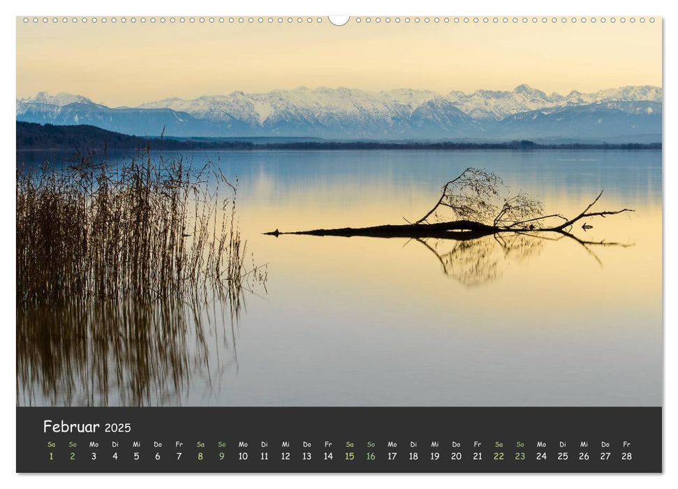 Ammersee bis Walchensee - Traumlandschaften im Voralpenland (CALVENDO Premium Wandkalender 2025)