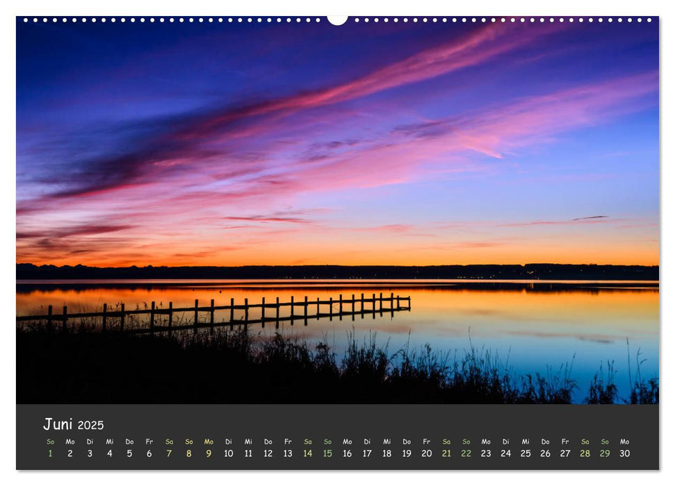 Ammersee bis Walchensee - Traumlandschaften im Voralpenland (CALVENDO Premium Wandkalender 2025)