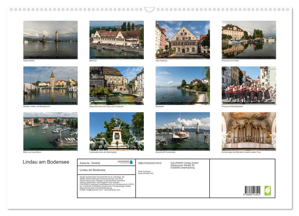 Lindau am Bodensee (CALVENDO Wandkalender 2025)