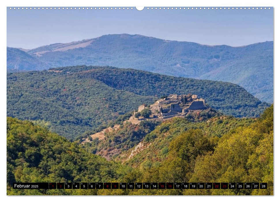 Burgen der Katharer - Unterwegs im Pays Cathare (CALVENDO Wandkalender 2025)