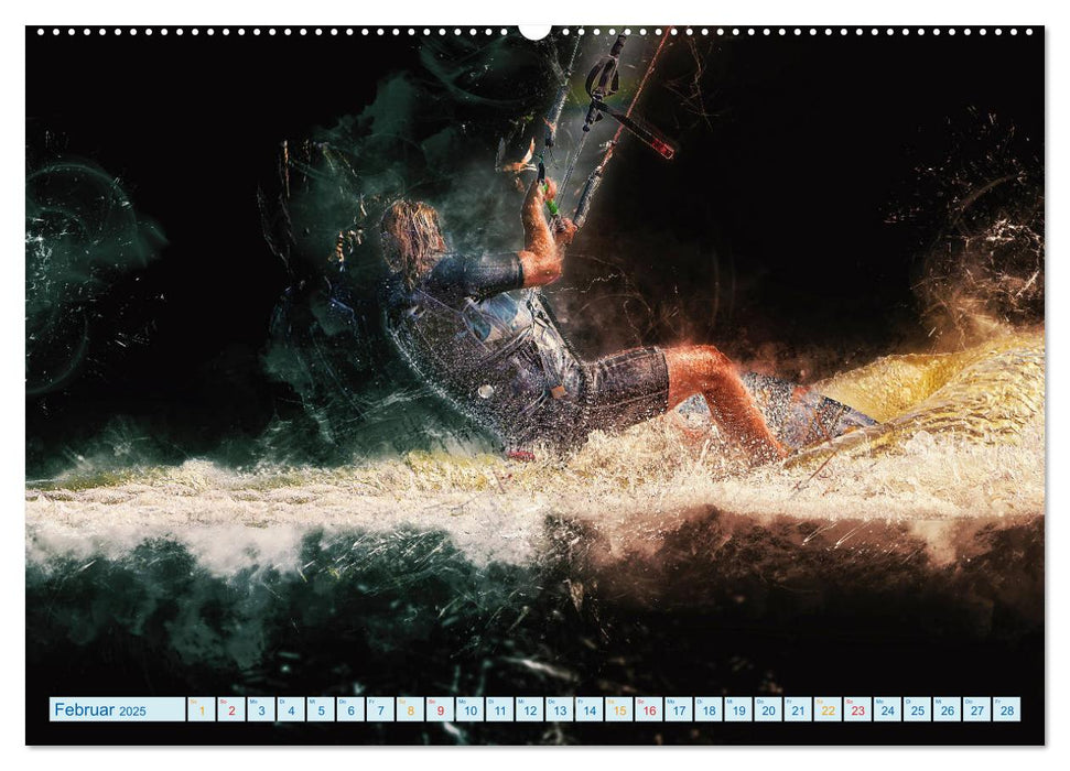 Kitesurfen extrem cool (CALVENDO Wandkalender 2025)