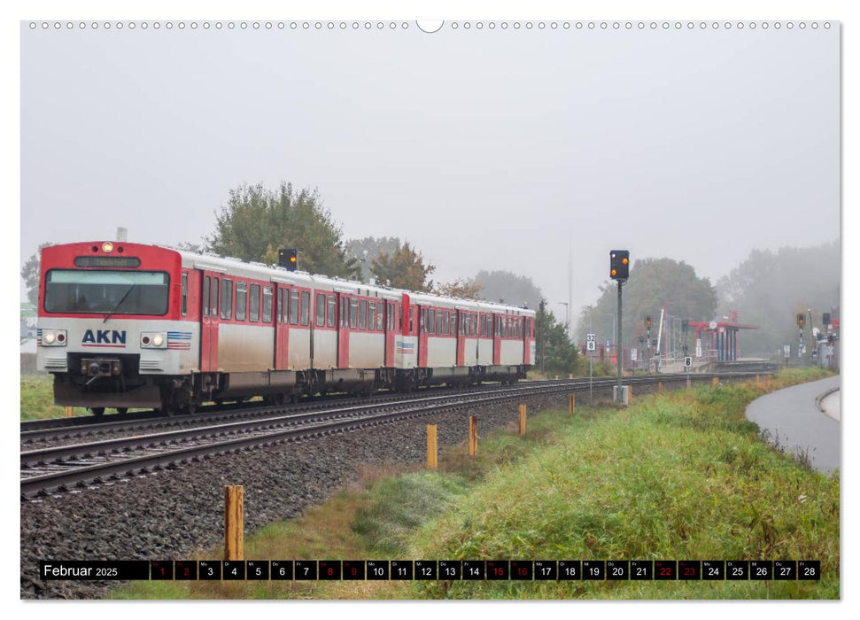 Norddeutsche Eisenbahnen (CALVENDO Premium Wandkalender 2025)