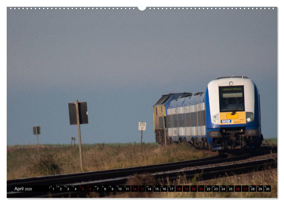 Norddeutsche Eisenbahnen (CALVENDO Premium Wandkalender 2025)