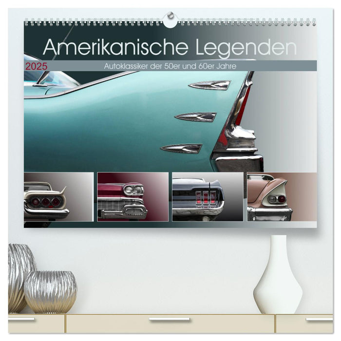 Amerikanische Legenden - Autoklassiker der 50er und 60er Jahre (CALVENDO Premium Wandkalender 2025)