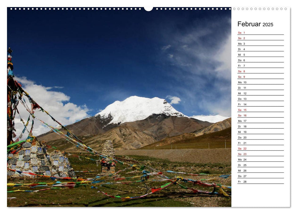 Tibet Momente (CALVENDO Premium Wandkalender 2025)