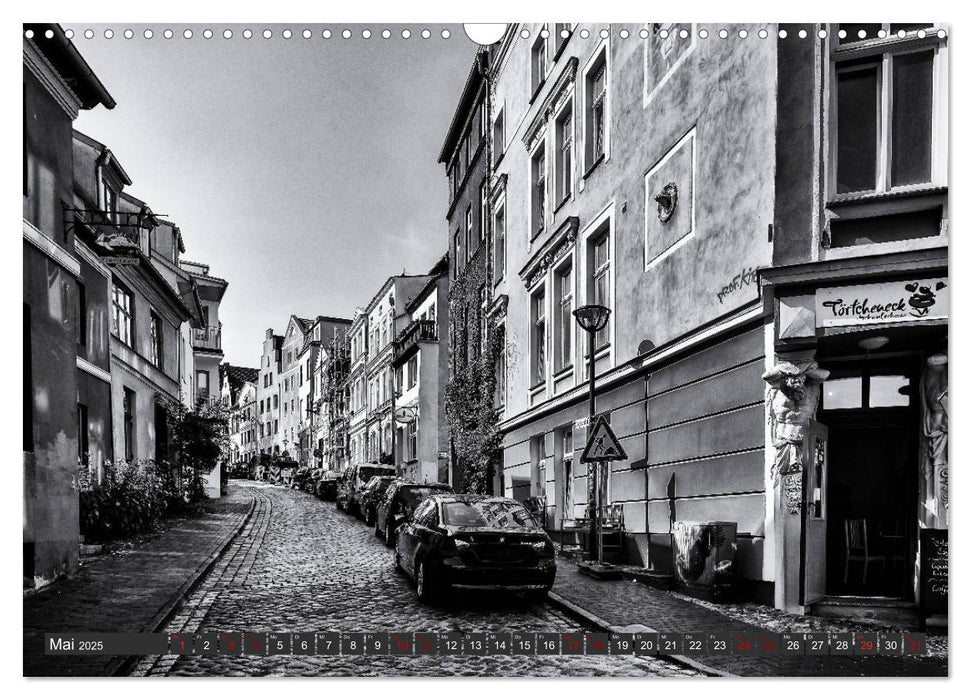 Ein Blick auf die Hansestadt Rostock (CALVENDO Wandkalender 2025)