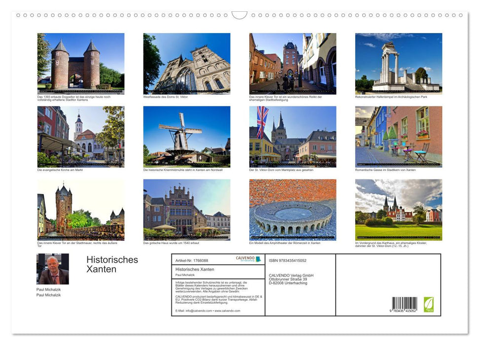 Historisches Xanten (CALVENDO Wandkalender 2025)