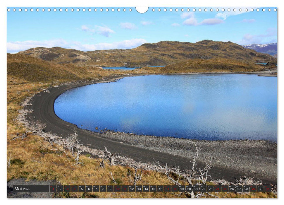 Patagonien - Parques Torres del Paine und Los Glaciares (CALVENDO Wandkalender 2025)