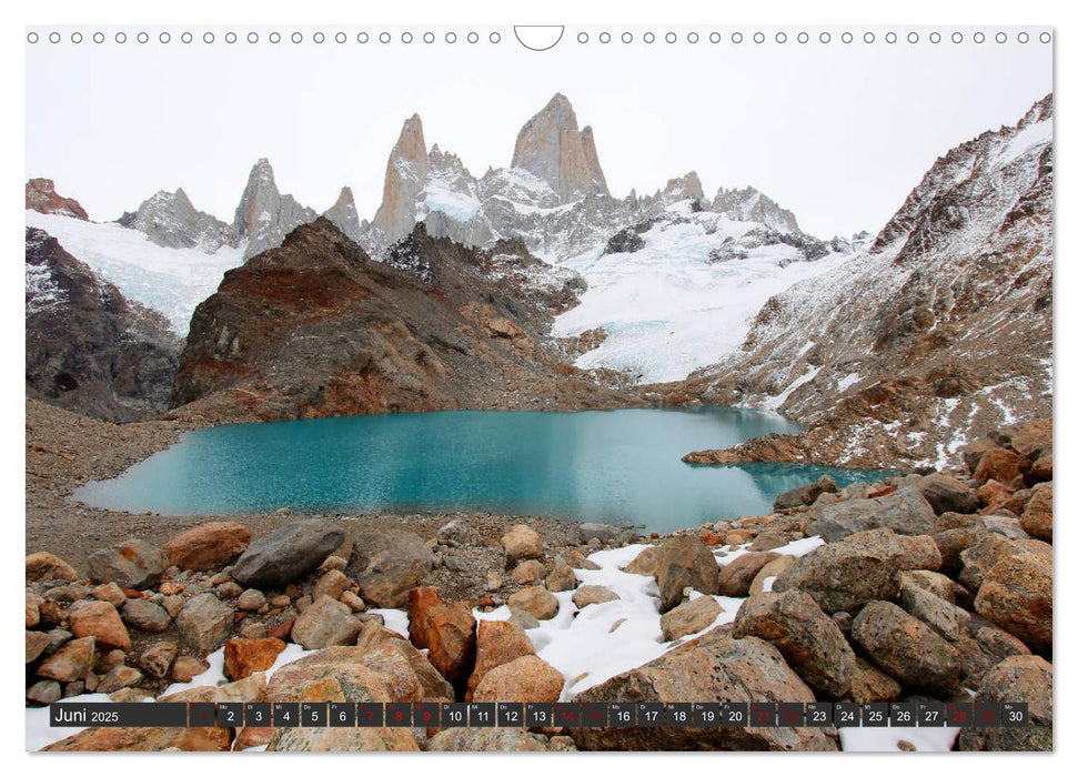 Patagonien - Parques Torres del Paine und Los Glaciares (CALVENDO Wandkalender 2025)