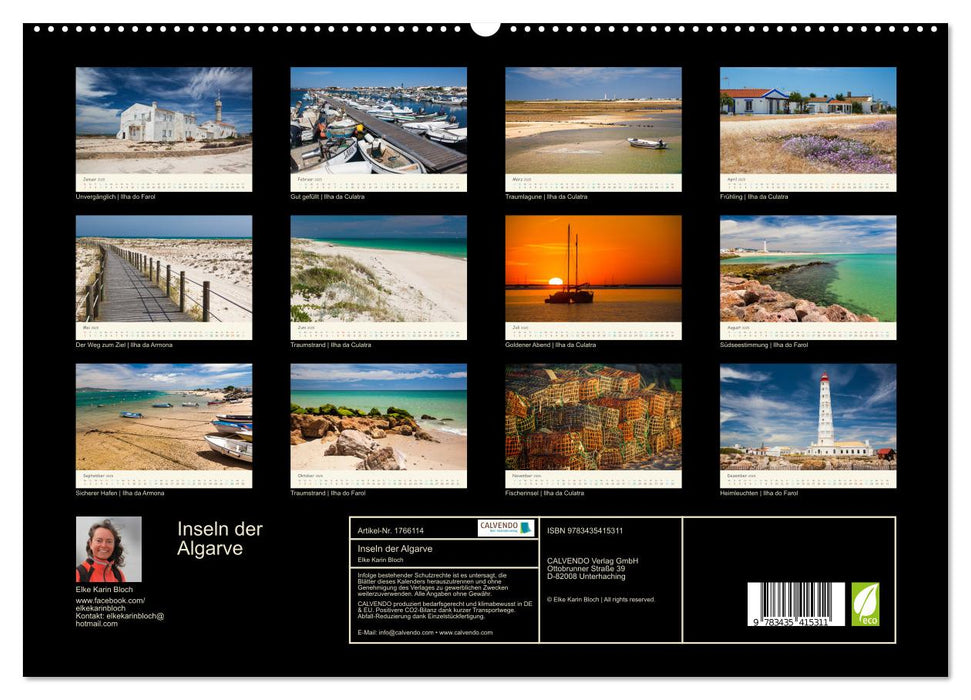 Inseln der Algarve (CALVENDO Premium Wandkalender 2025)