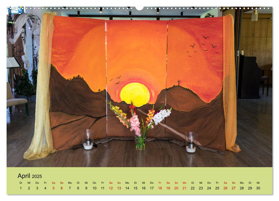 Pilgern im Waldecker Upland (CALVENDO Wandkalender 2025)