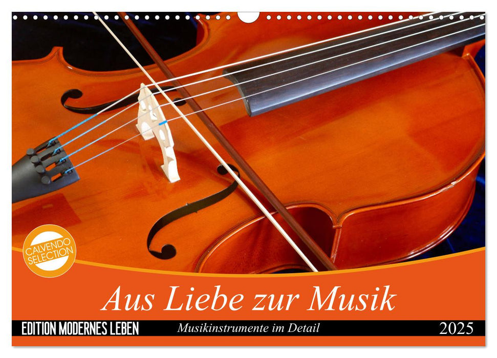 Aus Liebe zur Musik (CALVENDO Wandkalender 2025)