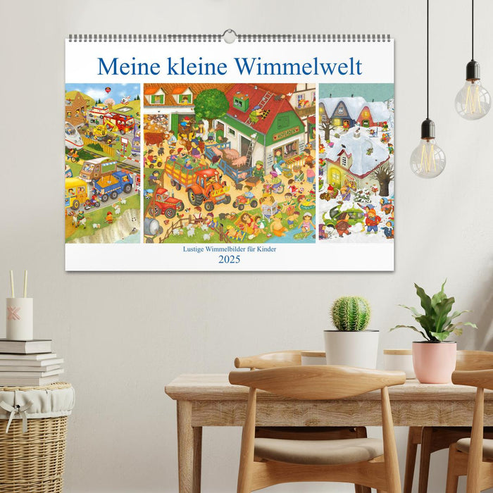 Meine kleine Wimmelwelt (CALVENDO Wandkalender 2025)