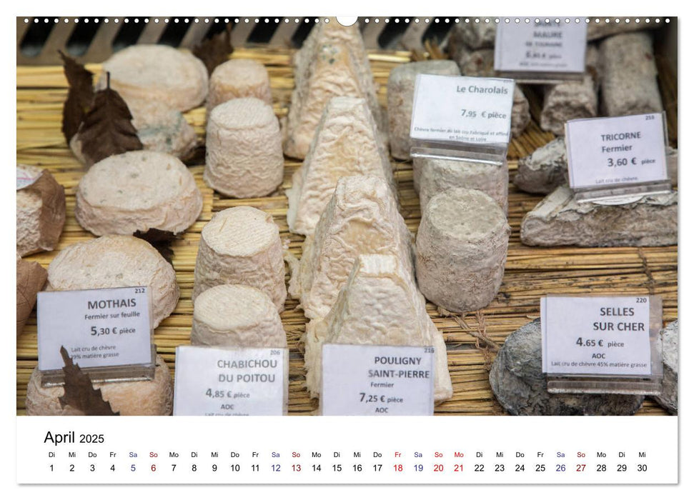 Marché hebdomadaire - Ein Rundgang über einen französischen Wochenmarkt (CALVENDO Wandkalender 2025)