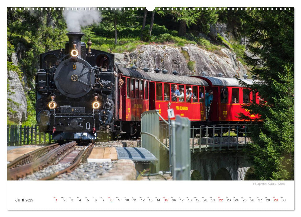 Dampfbahn Furka 2025 (CALVENDO Premium Wandkalender 2025)