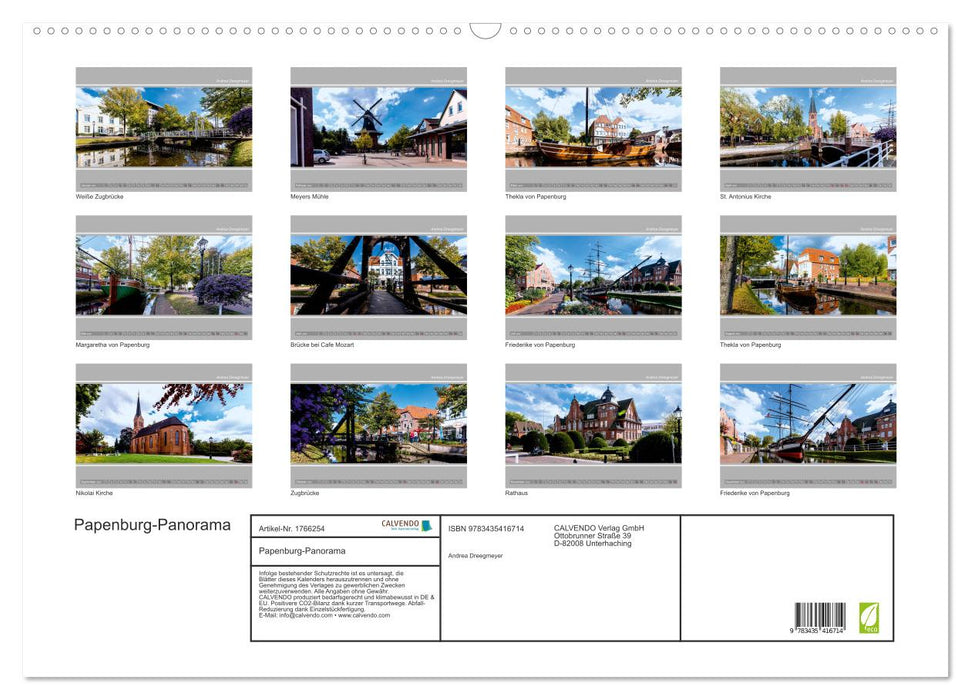 Papenburg-Panorama (CALVENDO Wandkalender 2025)