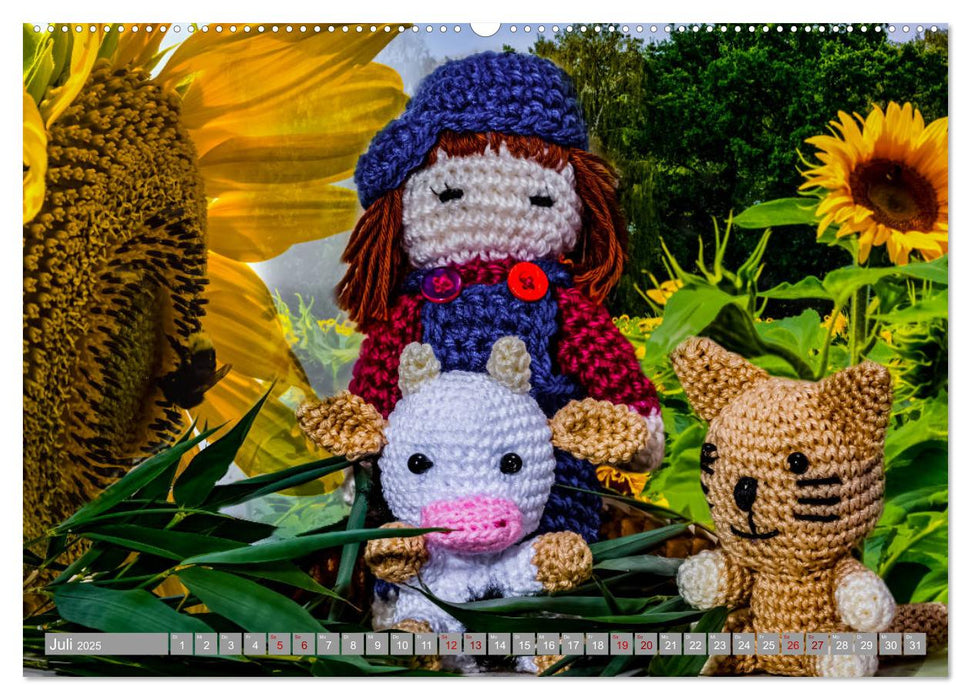 Amigurumi - Die gehäkelte Welt (CALVENDO Premium Wandkalender 2025)