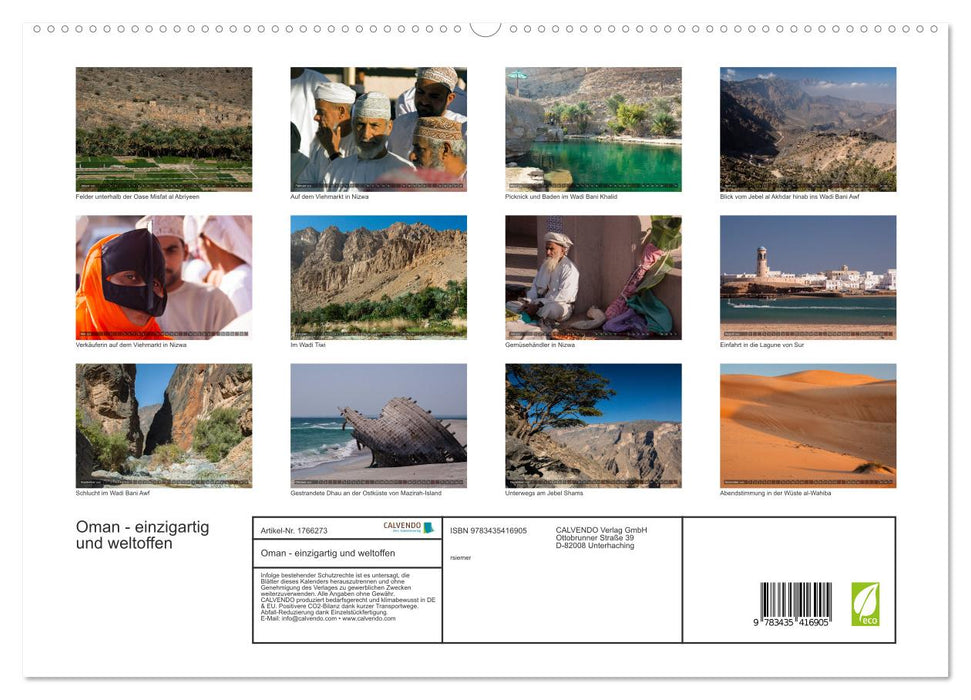 Oman - einzigartig und weltoffen (CALVENDO Premium Wandkalender 2025)