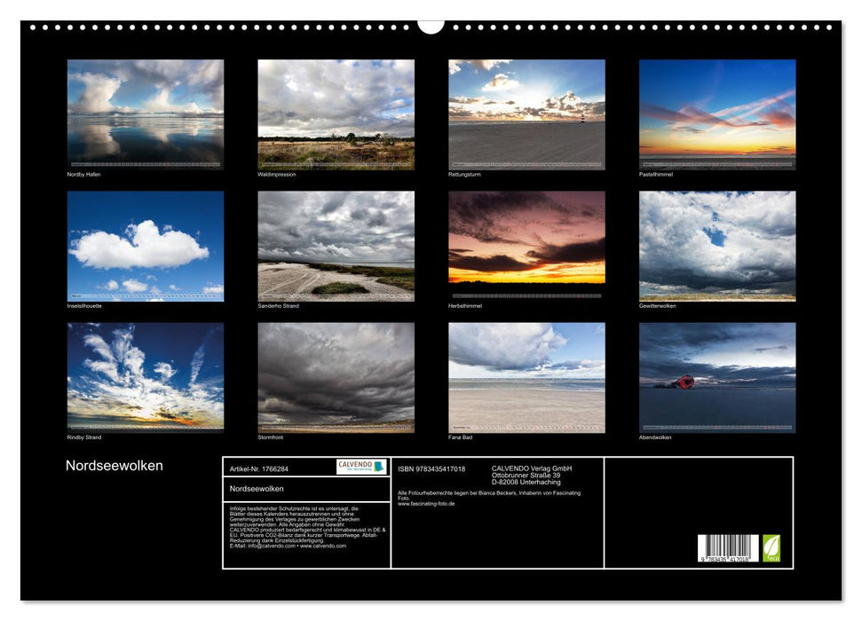 Nordseewolken (CALVENDO Wandkalender 2025)