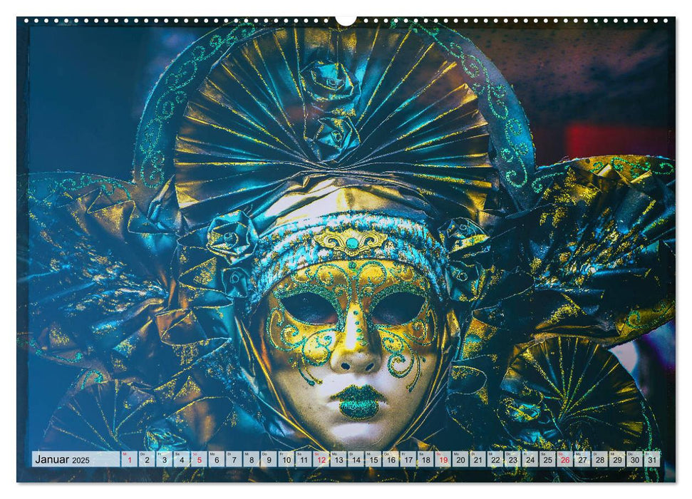 Festival der Masken (CALVENDO Premium Wandkalender 2025)