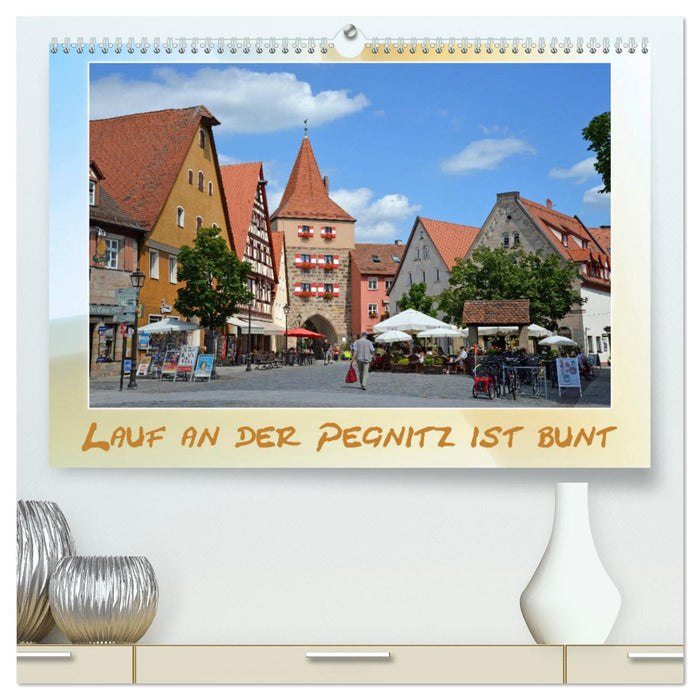 Lauf an der Pegnitz ist bunt (CALVENDO Premium Wandkalender 2025)