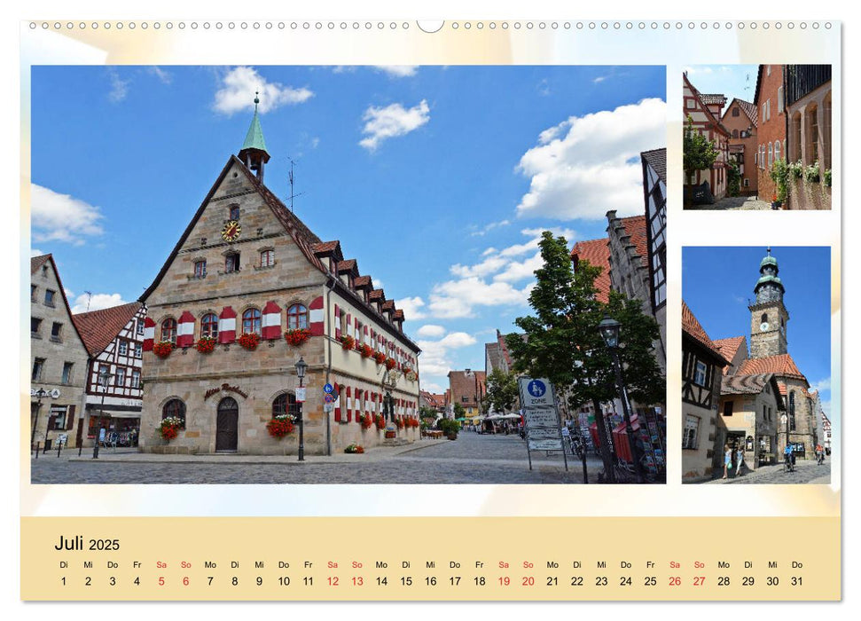 Lauf an der Pegnitz ist bunt (CALVENDO Premium Wandkalender 2025)